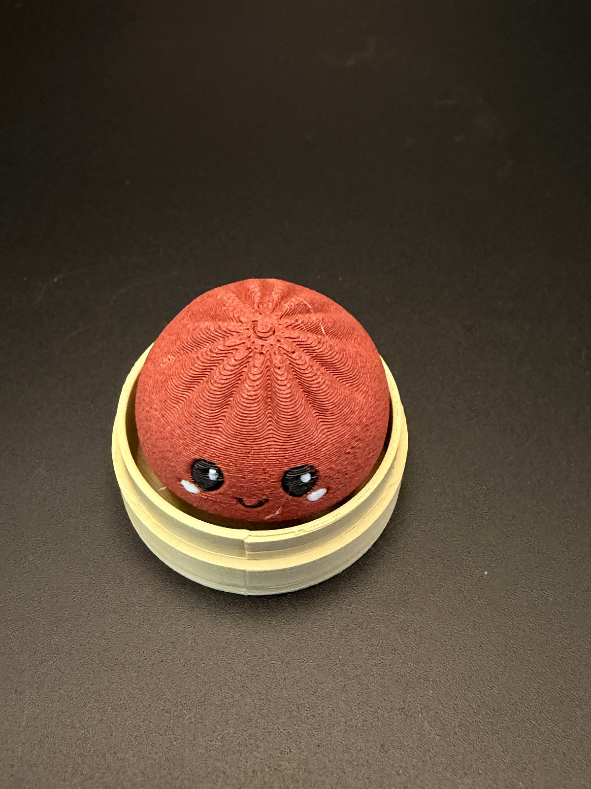 Dumpling Fidget Clicker mit Tastaturschalter – Kawaii Baozi, 3D-Druck