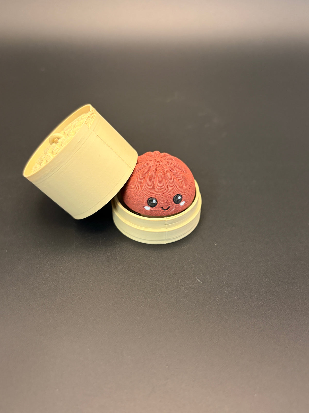 Dumpling Fidget Clicker mit Tastaturschalter – Kawaii Baozi, 3D-Druck